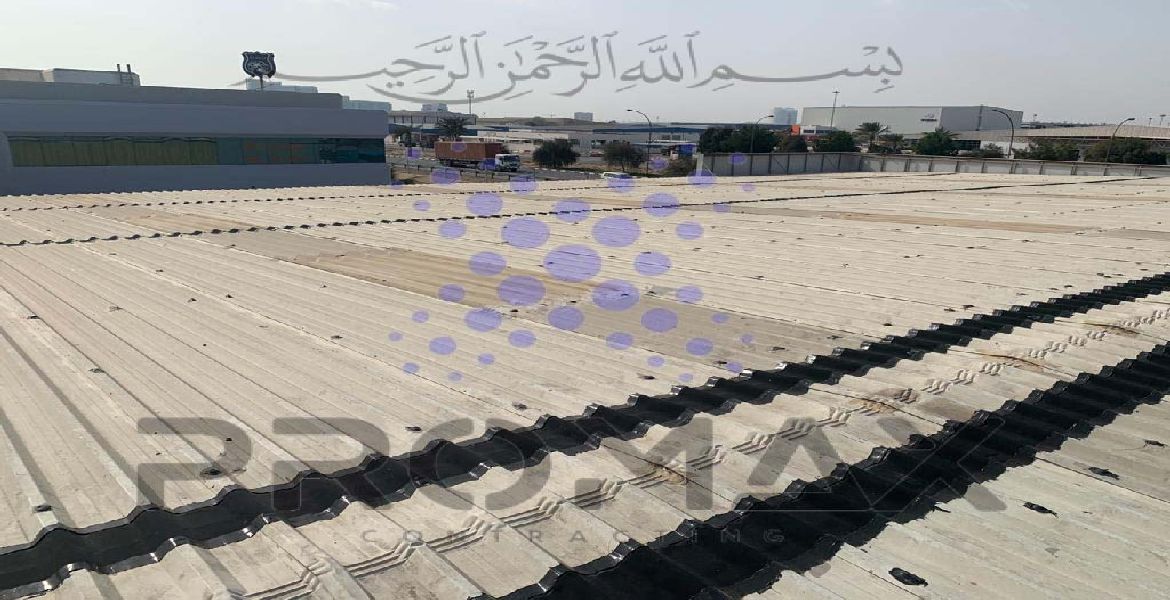 Palmon - metal roof waterproofing project by Promax in Dubai, UAE